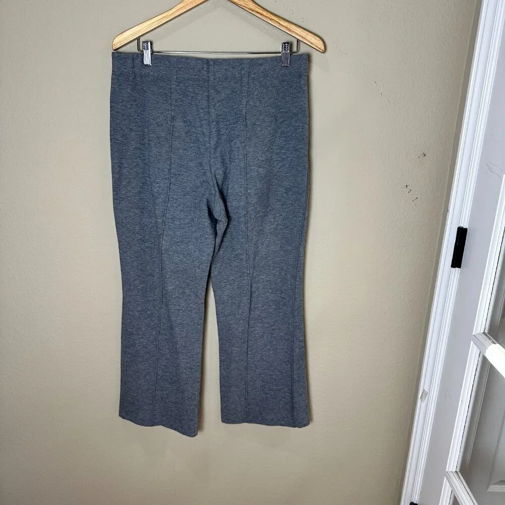 CARTONNIER by ANTHROPOLOGIE Flannel Stretch Wide Leg Cropped Trousers Size Large - Picture 5 of 11